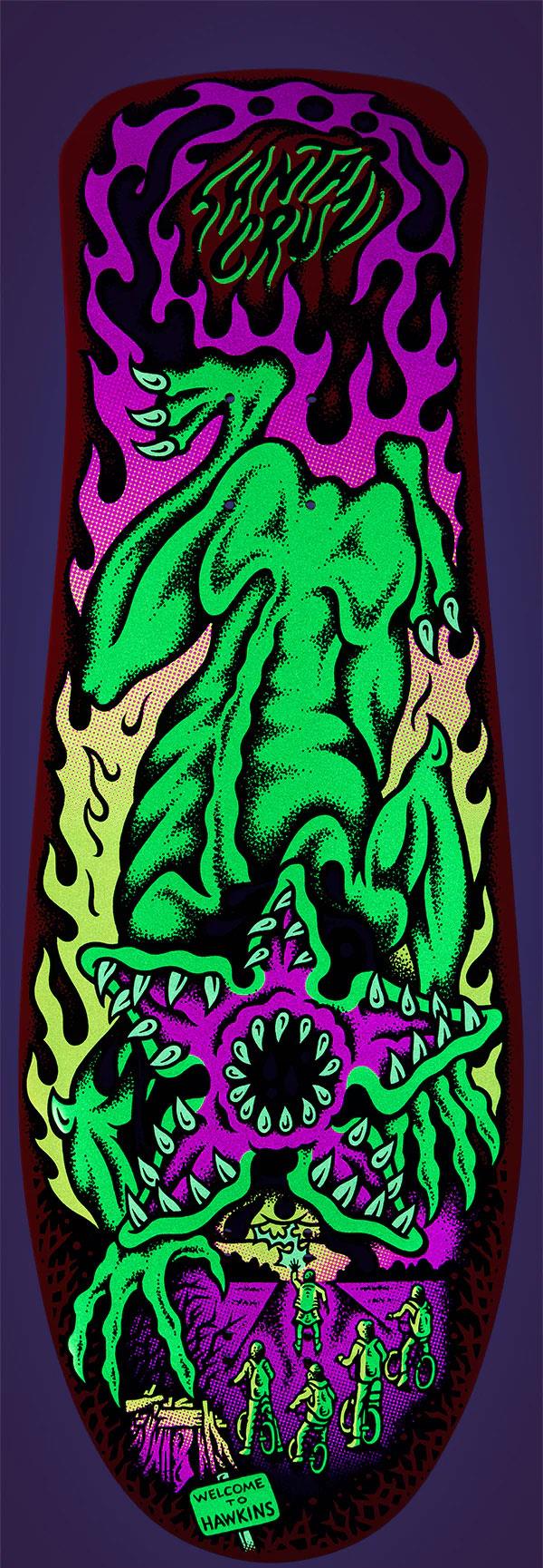 Santa Cruz x Stranger Things Salba Demogorgon **Glow in the Dark** Skateboard Deck - 10.3