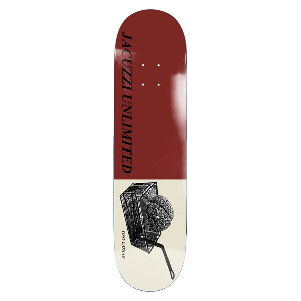 Jacuzzi Unlimited Tony Latham Deep Fried EX7 Burgundy Skateboard Deck - 8.5