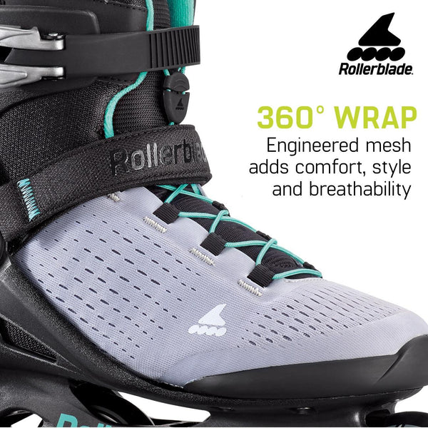 Rollerblade RB23 ZETRABLADE ELITE W Blk/Blu Inline Recreational Skate - Skatewarehouse.co.uk