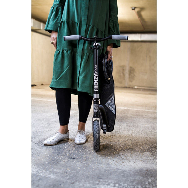 Frenzy 230mm Pneumatic Recreational Scooter - Black - Skatewarehouse.co.uk