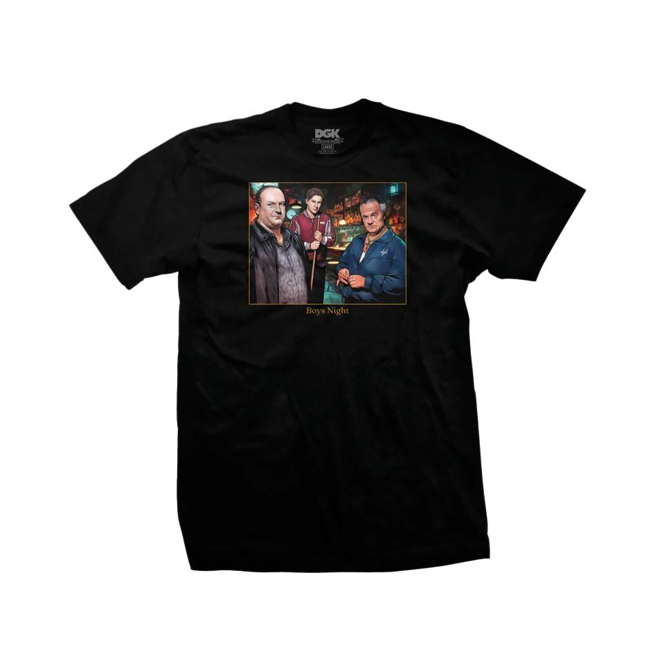 DGK Boys Night T-Shirt Black - Skatewarehouse.co.uk
