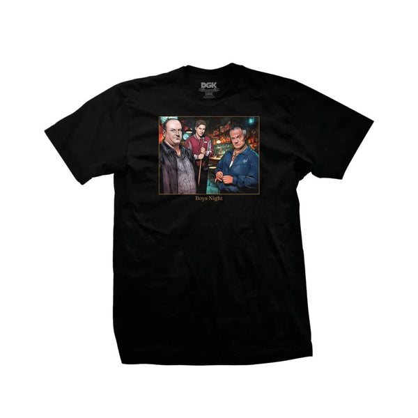 DGK Boys Night T-Shirt Black - Skatewarehouse.co.uk