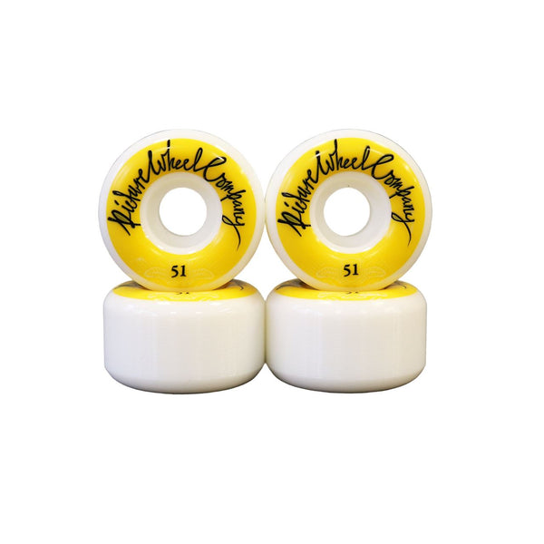 Picture POP Reverse (Yellow) Skateboard Wheels - 51mm