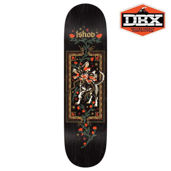 Real Ishod Cerebrus - DBX (Black) Skateboard Deck - 8.375