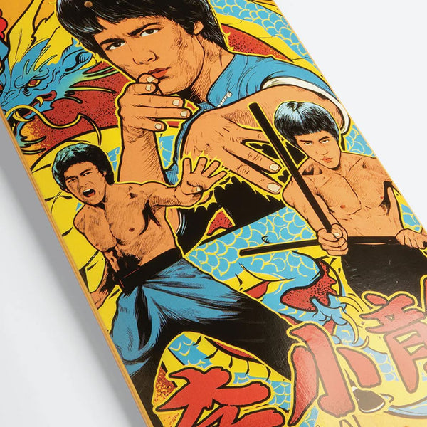 DGK x Bruce Lee 'Fury' Yellow Skateboard Deck - 8.1