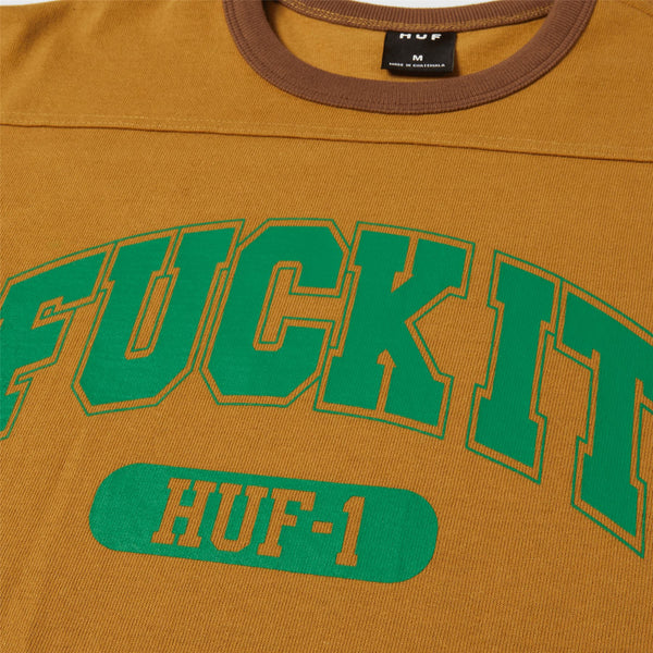 HUF Fuck It Football Shirt (Caramel) - L