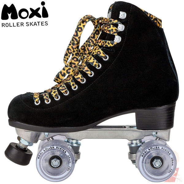 Moxi Skates Panther Black Suede Size Med Quad Skates - Skatewarehouse.co.uk