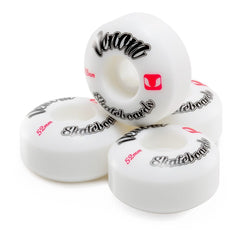 Venom Logo White Skateboard Wheels 50-53mm - Skatewarehouse.co.uk