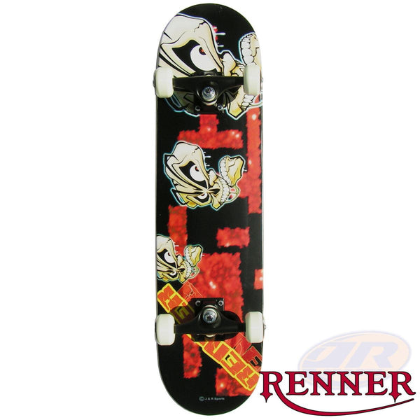 Renner A inc ABEC 5 & Black Trucks - A15 Skulls Iii Complete Skateboard