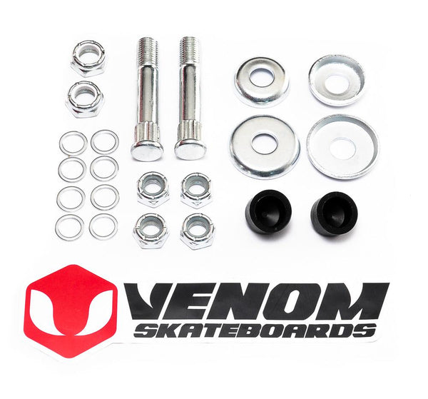 Venom Skateboards Universal Truck Rebuild Kit with Solid Kingpins - Skatewarehouse.co.uk