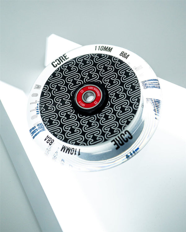 CORE Hollow Stunt Scooter Wheel Repeat 110mm - Clear / Black