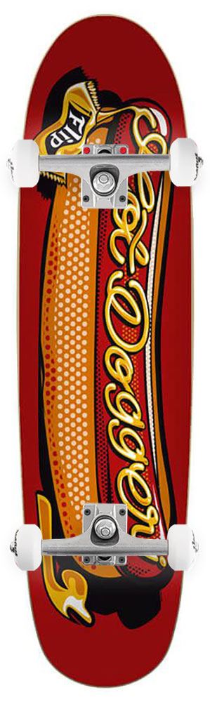Flip Team Hotdogger Flip x Venom Custom Complete Skateboard - 8.0" - Skatewarehouse.co.uk