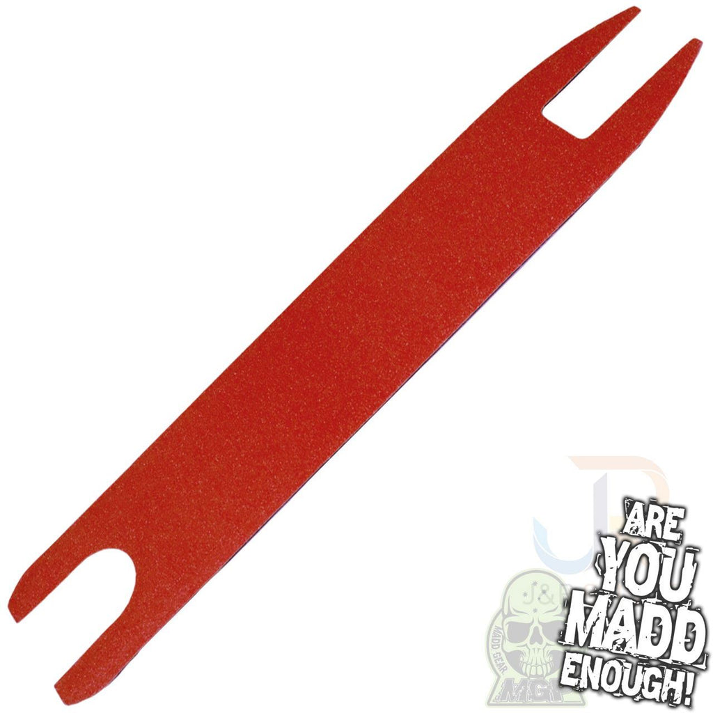 Madd Gear Madd Shock Tape - Red Inc Sticker - Skatewarehouse.co.uk