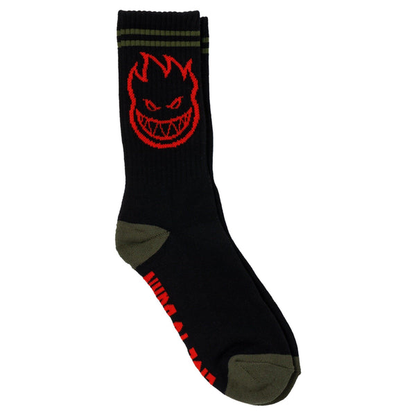 Spitfire Bighead Socks (Black / Olive / Red) - One Size