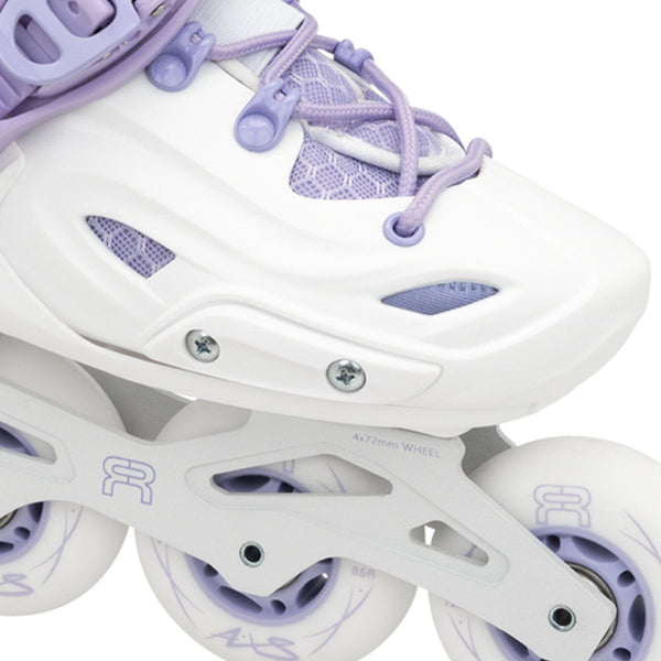 FR AXS Adjustable In-Line Skates - White / Purple