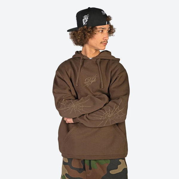 DGK Soreno Hooded Fleece Brown - Skatewarehouse.co.uk
