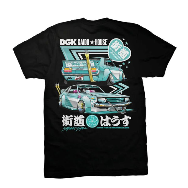 DGK x Kaido House 'Zokusha' Tee Black - Skatewarehouse.co.uk