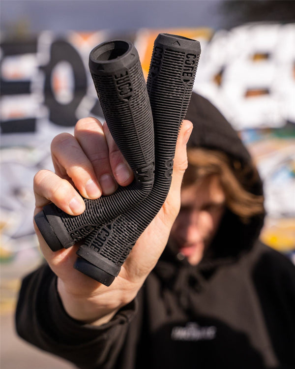 CORE Skinny Boy Handlebar Grips Soft 170mm – Black - Skatewarehouse.co.uk