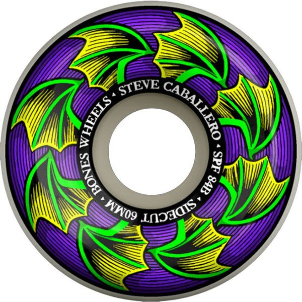 BONES Skateboard Wheels SPF Caballero Bat Wings 84B Sidecut