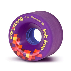 Orangatang "Fat Free" inc Jehu V2 Bearings - Purple 83a (Set 4) Skateboard Wheels