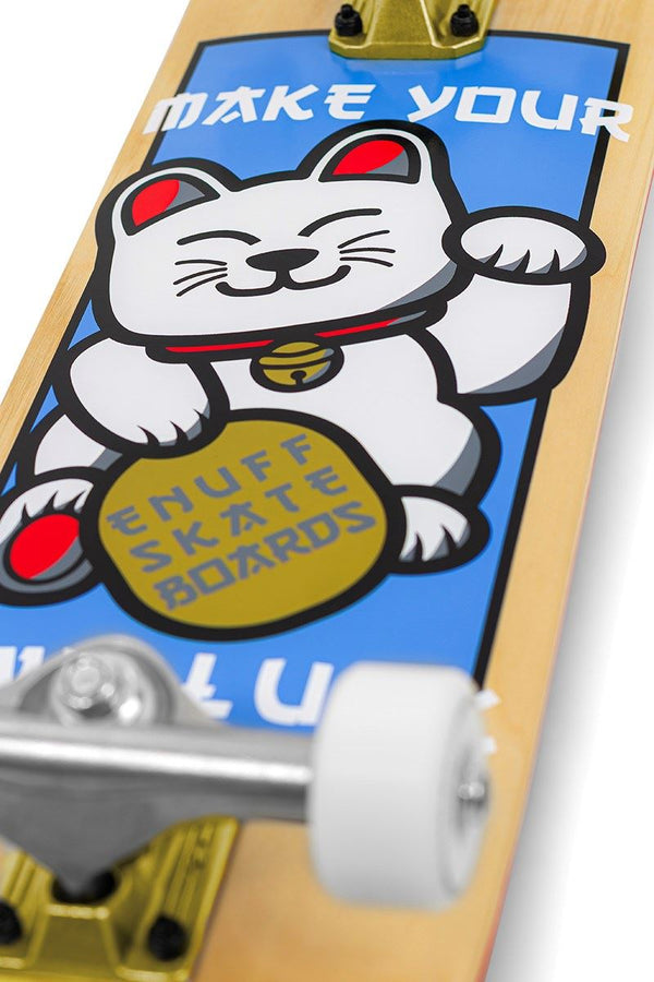 Enuff Lucky Cat SkateboardNatural Complete Skateboard - 8.0