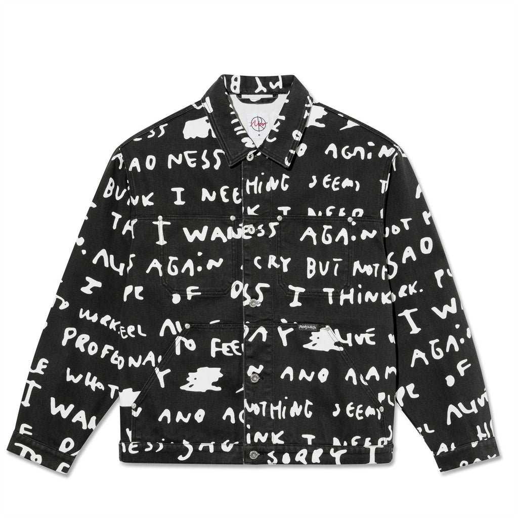 Polar Skate Co Patrik Jacket | Sad Notes (Black / White) - M