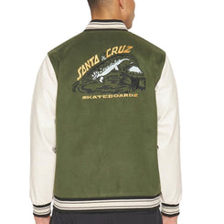 Santa Cruz Jacket Fish Retreat Jacket - Moss - Skatewarehouse.co.uk