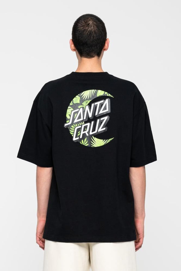 Santa Cruz T-Shirt Cabana Moon Dot T-Shirt - Black - Skatewarehouse.co.uk
