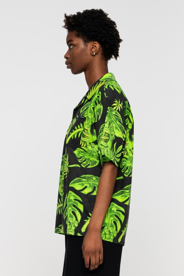 Santa Cruz Shirt Cabana S/S Shirt - Black - Skatewarehouse.co.uk