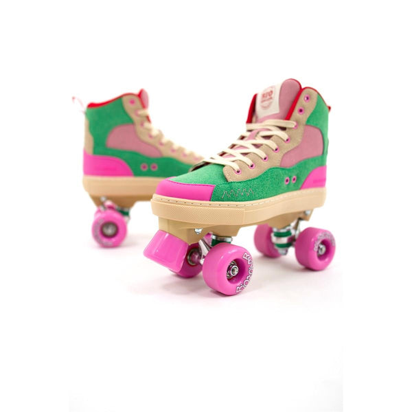 Rio Roller Beats Quad Skates - Pink / Green