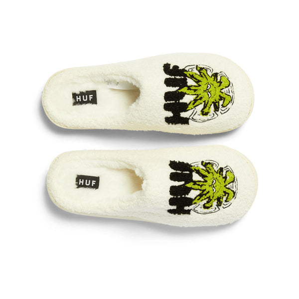 HUF Snow Angel Fuzzy Slipper (Black) - M