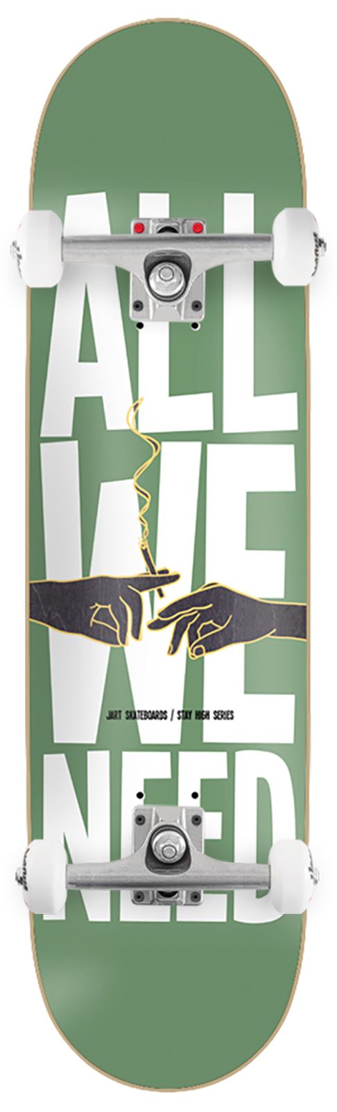 Jart Stay High HC Jart x Venom Custom Complete Skateboard - 8.5