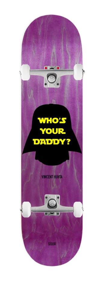 Sour Solution Vincent Huhta 'Daddy' (S1) x Venom Custom Complete Skateboard - 8.375"