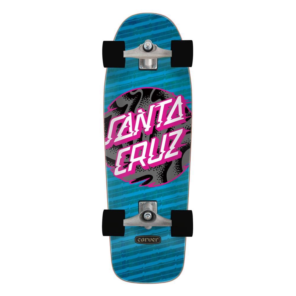Santa Cruzer Vivid Slick Dot Surf Skate Complete Skateboard - 9.8" - Skatewarehouse.co.uk