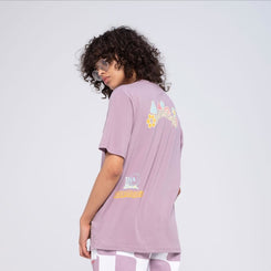 Santa Cruz Womens T-Shirt SC Garden T-Shirt - Lilac Chalk - Skatewarehouse.co.uk