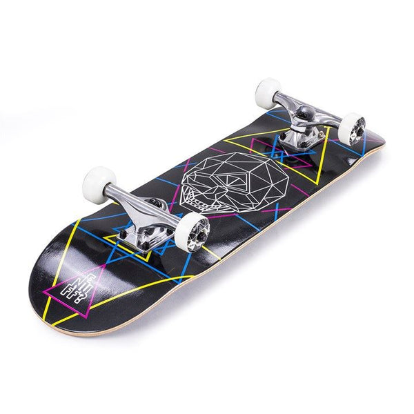 Enuff Geo Skull CMYK Complete Skateboard Bundle - SFR Helmet & Pads - 8.0