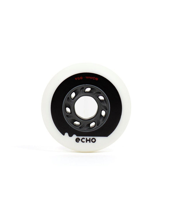 Echo Drift Wheels 80mm Pack of 4 - White / Grey - Skatewarehouse.co.uk