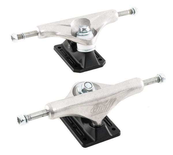 Enuff Decade Pro Satin Skateboard Trucks - Natural / Black - 129mm - Skatewarehouse.co.uk