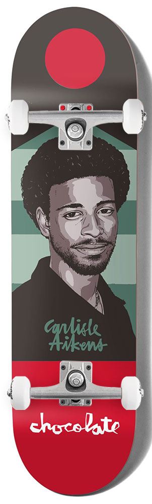 Chocolate Hecox Portrait Carl Aikens x Venom Custom Complete Skateboard - 8.25