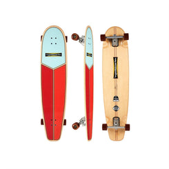 Hamboards - 45" The Huntington Hop - Light Blue / Orange / Red Longboard Complete
