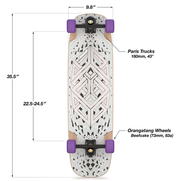 Loaded SnubNose Tesseract II - Limited Edition Longboard Deck