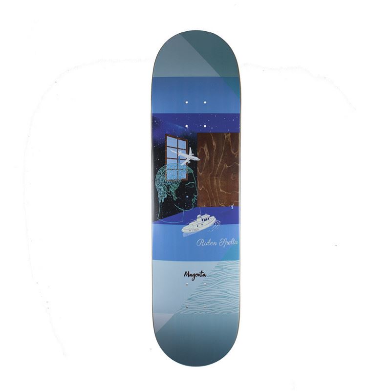 Magenta Ruben Spelta Sleep Board x  Skateboard Deck - 8.4" - Skatewarehouse.co.uk