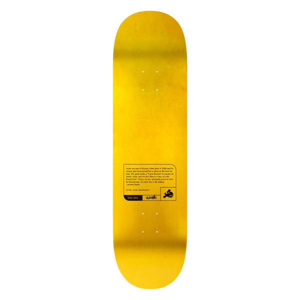 Heritage Cliché Javier Mendizabal Griptape Art Teal / White Skateboard Deck - 8.25