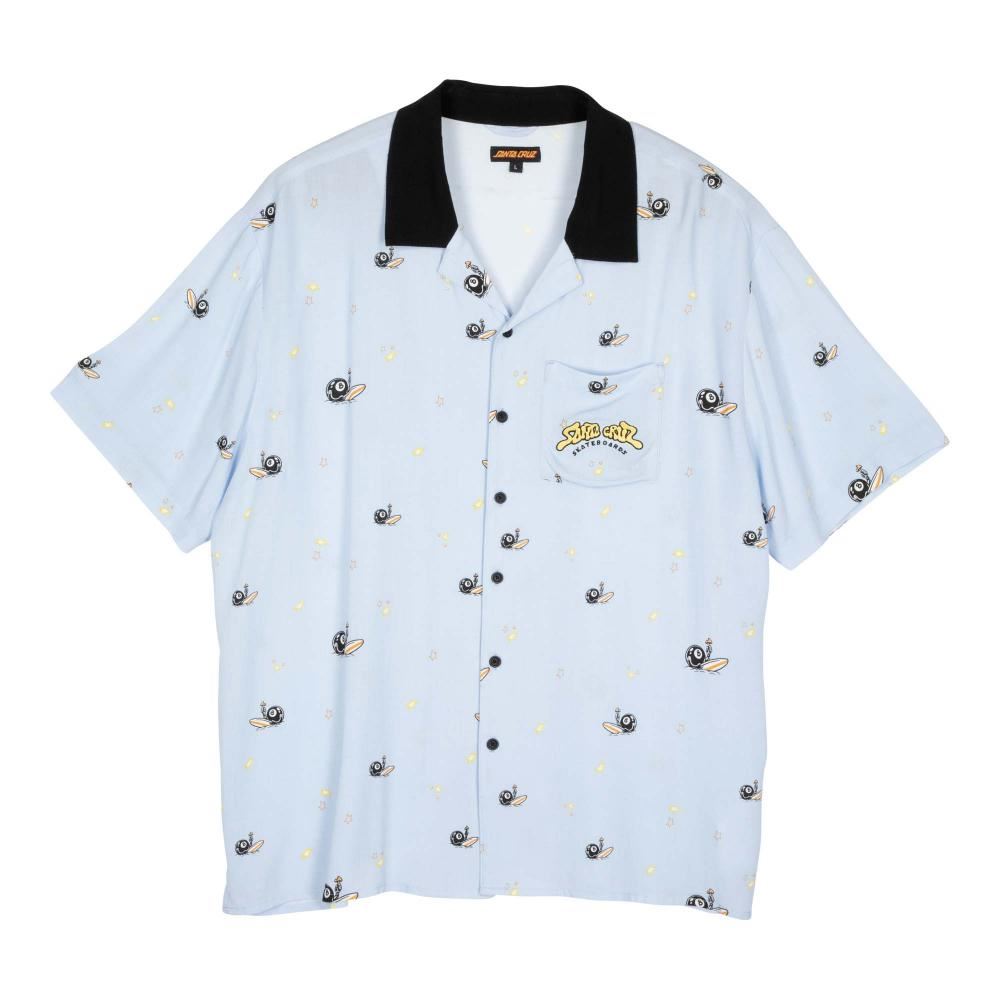 Santa Cruz Shirt Winkowski Surf SS Shirt - Fresh Blue - Skatewarehouse.co.uk