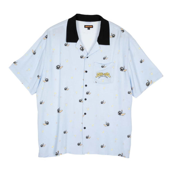 Santa Cruz Shirt Winkowski Surf SS Shirt - Fresh Blue - Skatewarehouse.co.uk