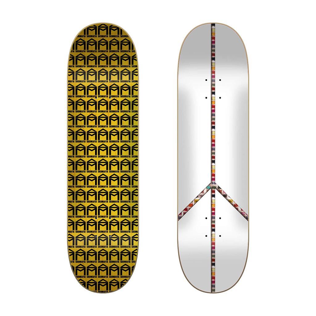 Sk8Mafia Team Peace Sk8mafia Skateboard Deck - 8.375" - Skatewarehouse.co.uk