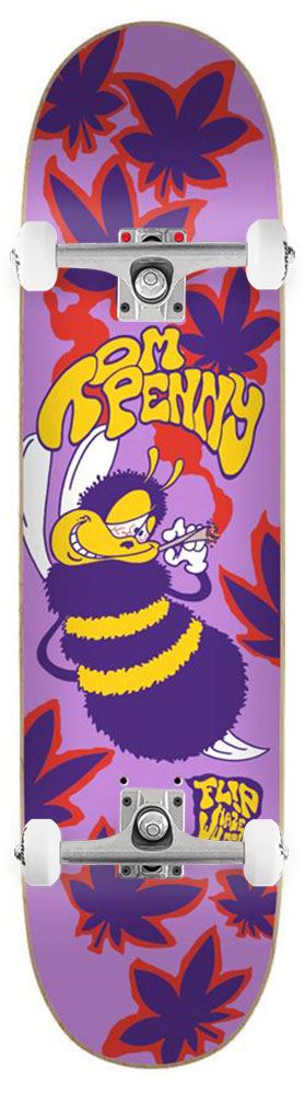 Flip High in a Haze Purple Flip x Venom Custom Complete Skateboard - 7.75