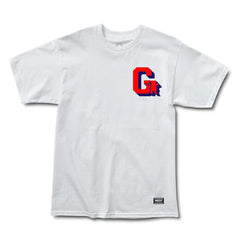 Grizzly Midfield Tee White - Skatewarehouse.co.uk