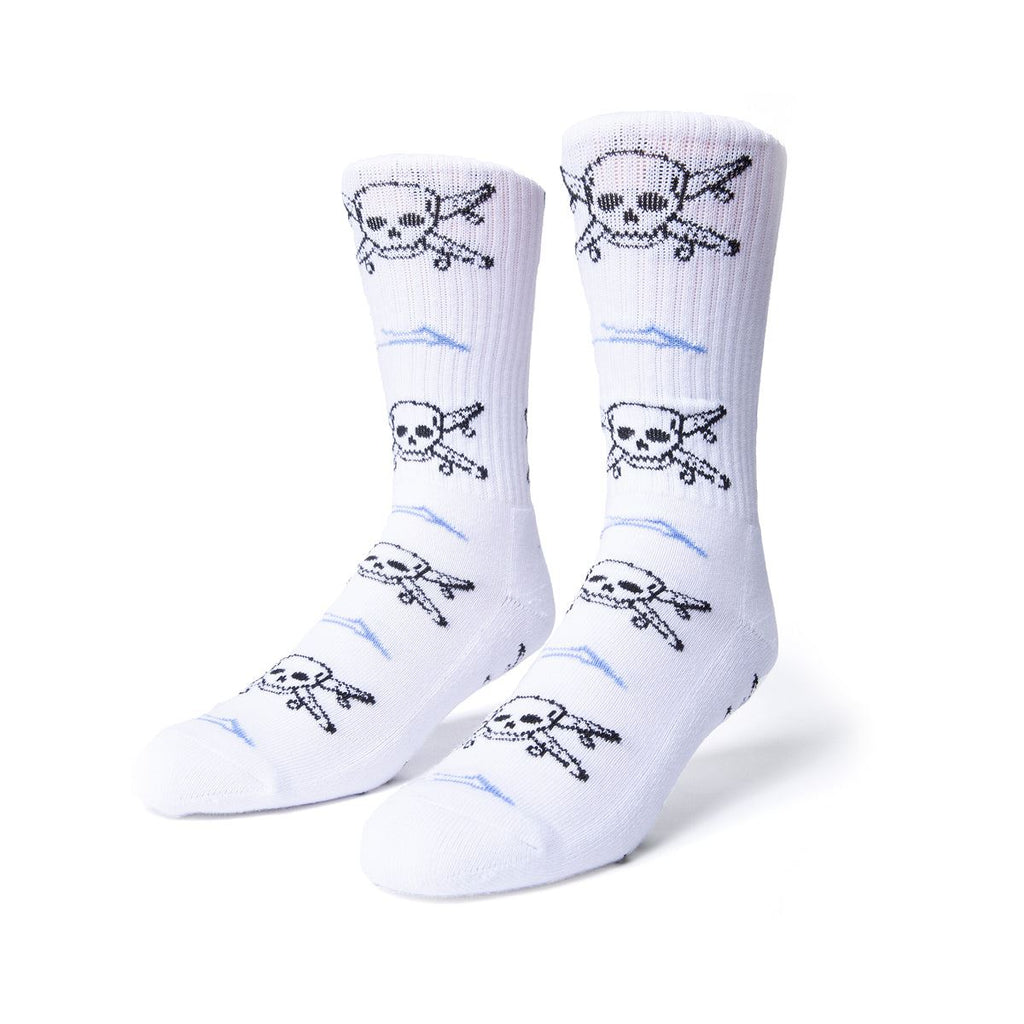 Lakai x Fourstar Street Pirate Crew Socks White