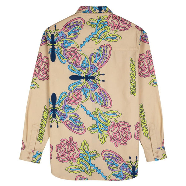 Santa Cruz Womens Shirt Shelby L/S Shirt - Tubular Garden - Skatewarehouse.co.uk